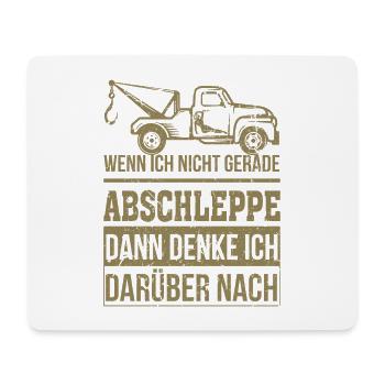 Abschleppdienst wenn ich nicht gerade abschleppe - Mousepad (Querformat) - Weiß - Vorne