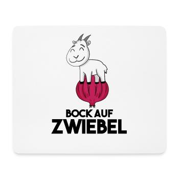 Zwiebel Ziege Ziegenbock - Mousepad (Querformat) - Weiß - Vorne