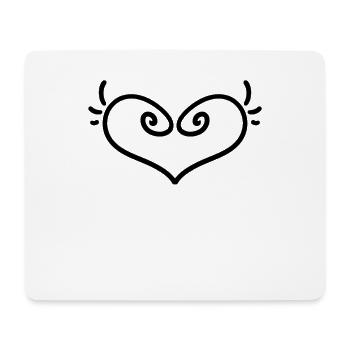 Ange du Cœur Ange Gardien - Tapis de souris (format paysage) - blanc - Devant