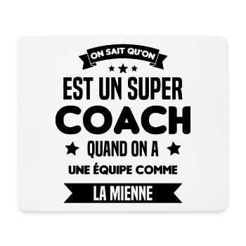 Un Super Coach Cadeau Entraîneur Sportif Humour - Tapis de souris (format paysage) - blanc - Devant