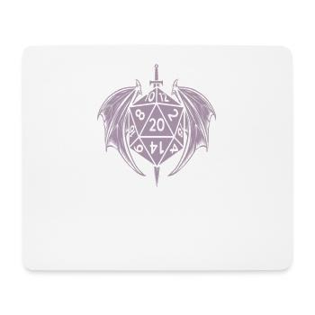 pen and paper dm würfel - Mousepad (Querformat) - Weiß - Vorne