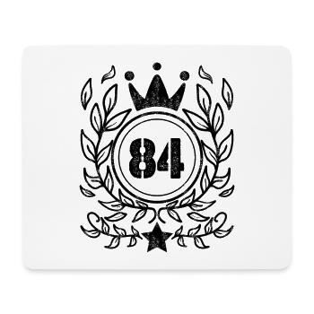 84 - Année de naissance Année de naissance 1984 - Tapis de souris (format paysage) - blanc - Devant