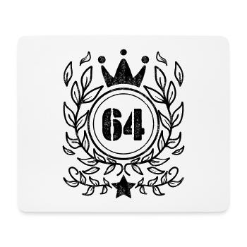 64 - Année de naissance Année de naissance 1964 - Tapis de souris (format paysage) - blanc - Devant