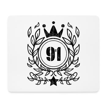 91 - 1991 - Mousepad (Querformat) - Weiß - Vorne