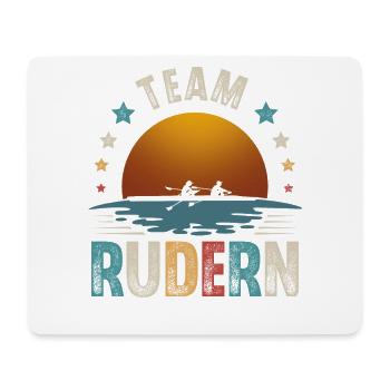 Rudern Ruderer Ruderboot Team - Mousepad (Querformat) - Weiß - Vorne
