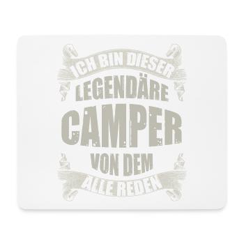 Legendärer Camper Spruch - Mousepad (Querformat) - Weiß - Vorne