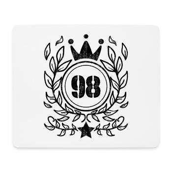 98 Number Krone wreath 1998 - Mouse Pad (horizontal) - white - Front