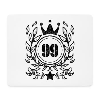 99 Number Krone wreath 1999 - Mouse Pad (horizontal) - white - Front