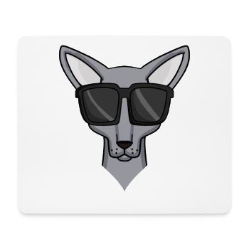 Sphynx Katze mit Sonnenbrille - Mousepad (Querformat) - Weiß - Vorne