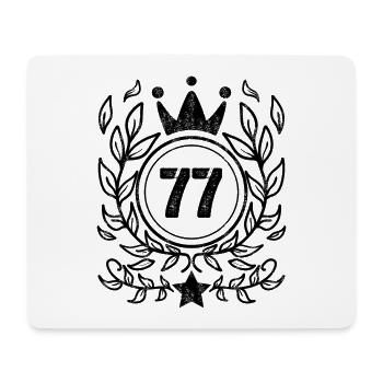 77 - Born year Year of birth 1977 - Mouse Pad (horizontal) - white - Front