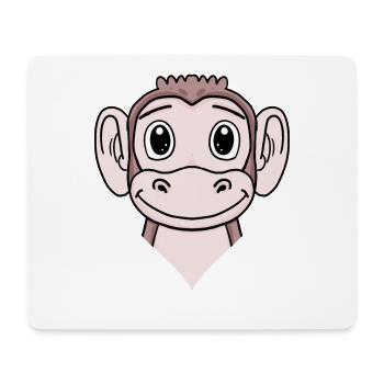 Affe - Mousepad (Querformat) - Weiß - Vorne
