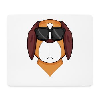 St. Bernard dog dog - Mouse Pad (horizontal) - white - Front