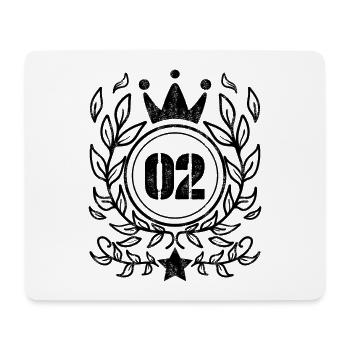 2 Jahre alt Krone - 2 Geburtstag - Mousepad (Querformat) - Weiß - Vorne