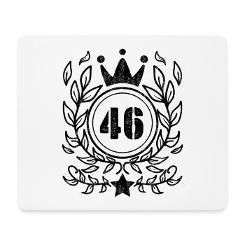 46 - Born year Year of birth 1946 - Mouse Pad (horizontal) - white - Front