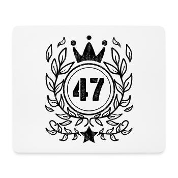 47 - Jahrgang Jahr Geburtsjahr 1947 - Mousepad (Querformat) - Weiß - Vorne