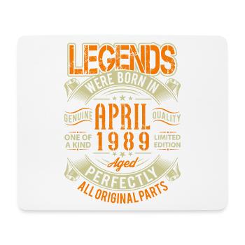 1989 Avril Anniversaire Légende - Tapis de souris (format paysage) - blanc - Devant