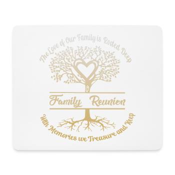 Réunion de famille L’amour de notre famille - Tapis de souris (format paysage) - blanc - Devant