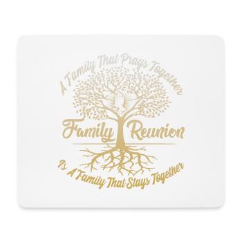 Family Reunion Eine Familie die miteinander betet - Mousepad (Querformat) - Weiß - Vorne