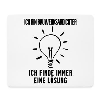 Bauwerksabdichter Beruf Ausbildung - Mousepad (Querformat) - Weiß - Vorne