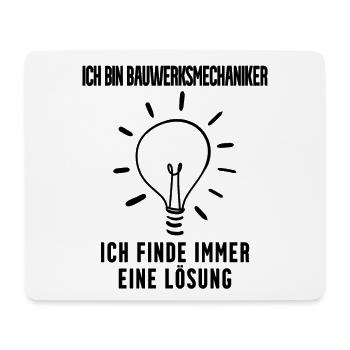 Bauwerksmechaniker Beruf Ausbildung - Mousepad (Querformat) - Weiß - Vorne