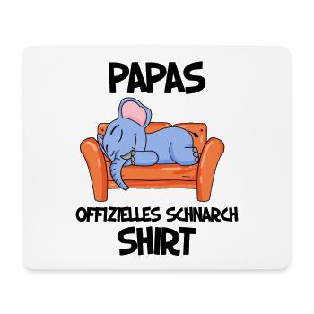 Papa Schlafshirt Vater Geschenk - Mousepad (Querformat) - Weiß - Vorne