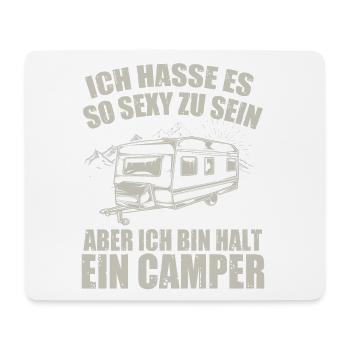 Cooles Camper Reisemobil Fun Shirt - Mousepad (Querformat) - Weiß - Vorne