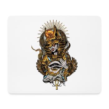 Anubis mask with the all-seeing eye - Mouse Pad (horizontal) - white - Front