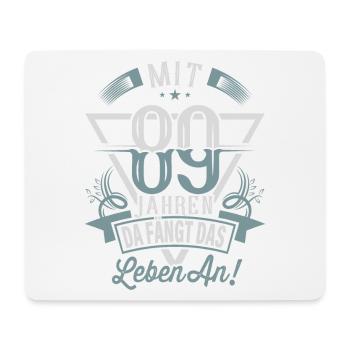 89. Geburtstag Da Fängt Das Leben An - Mousepad (Querformat) - Weiß - Vorne