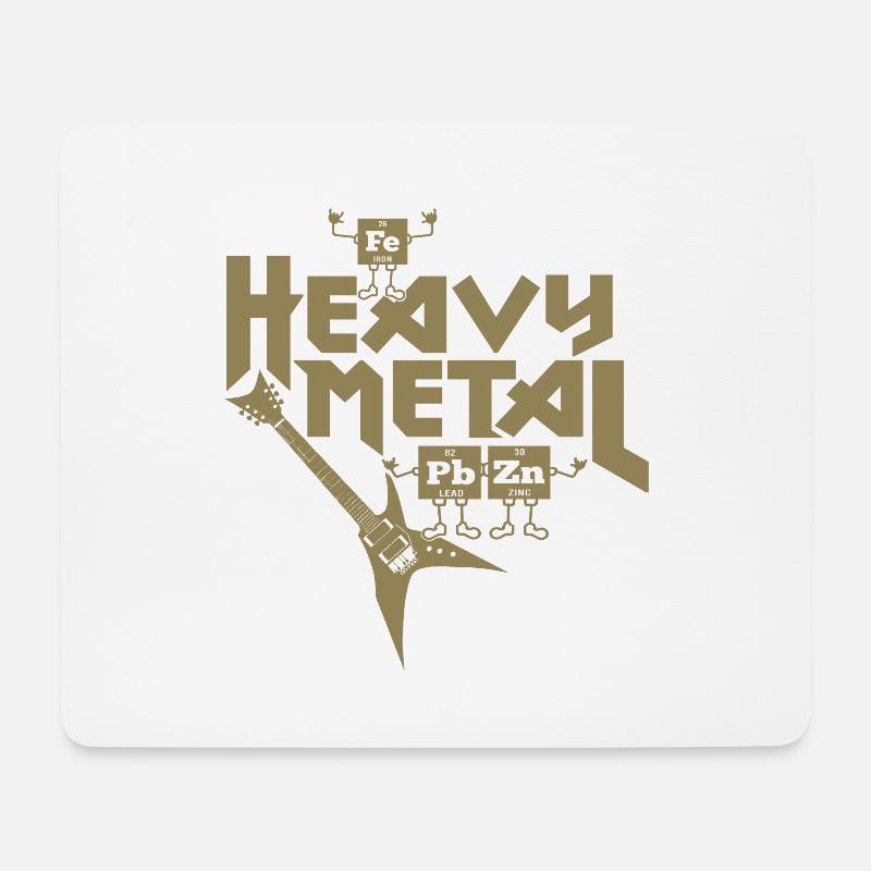 Heavy Metal Funny - Mousepad (Querformat) - Weiß