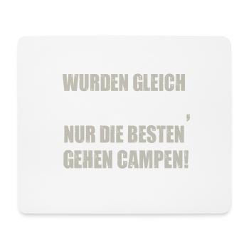 Cooles Camper Reisemobil Wohnmobil Fun Shirt - Mousepad (Querformat) - Weiß - Vorne