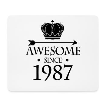 Born in 1987 - Fantastic since 1987 - Mouse Pad (horizontal) - white - Front