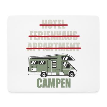 Cooles Camper Reisemobil Fun Shirt - Mousepad (Querformat) - Weiß - Vorne