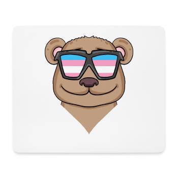 Transgender Transsexuell Braunbär Geschenk - Mousepad (Querformat) - Weiß - Vorne