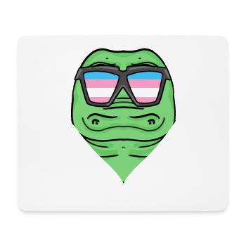 Transgender Transsexual Crocodile Gift - Mouse Pad (horizontal) - white - Front