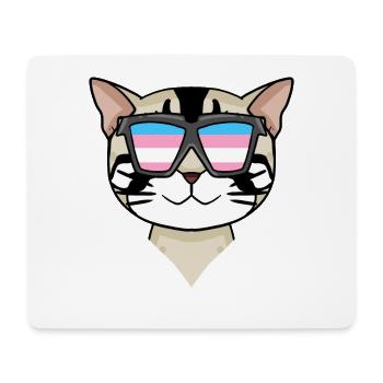 Transgender Transsexuell American Shorthair Katze - Mousepad (Querformat) - Weiß - Vorne