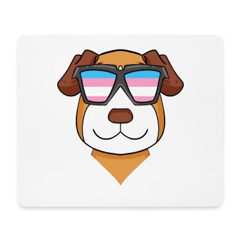 Transgender Jack Russell Terrier Hund - Mousepad (Querformat) - Weiß - Vorne