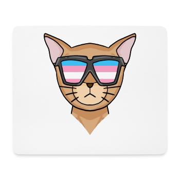 Transgender Transsexuell Abessinierkatze Katze - Mousepad (Querformat) - Weiß - Vorne
