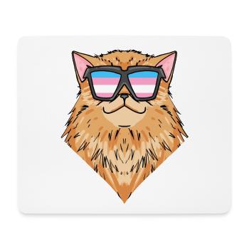 Transgender Transsexuell Perserkatze Katze - Mousepad (Querformat) - Weiß - Vorne
