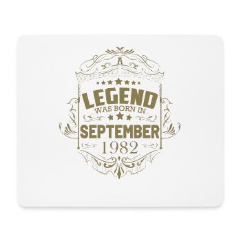 Une légende est née en septembre 1982 - Tapis de souris (format paysage) - blanc - Devant
