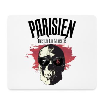 Parisien Hasta La Muerte - 75 - Tapis de souris (format paysage) - blanc - Devant