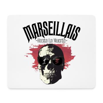 Marseillais Hasta La Muerte - 13 - Tapis de souris (format paysage) - blanc - Devant