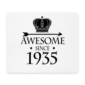 Jahrgang 1935 - Fantastisch seit 1935 - Mousepad (Querformat) - Weiß - Vorne