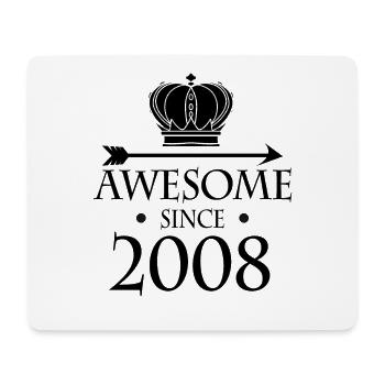 Jahrgang 2008 - Fantastisch seit 2008 - Mousepad (Querformat) - Weiß - Vorne