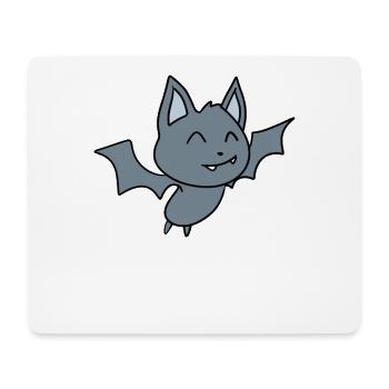 Fledermaus - Mousepad (Querformat) - Weiß - Vorne
