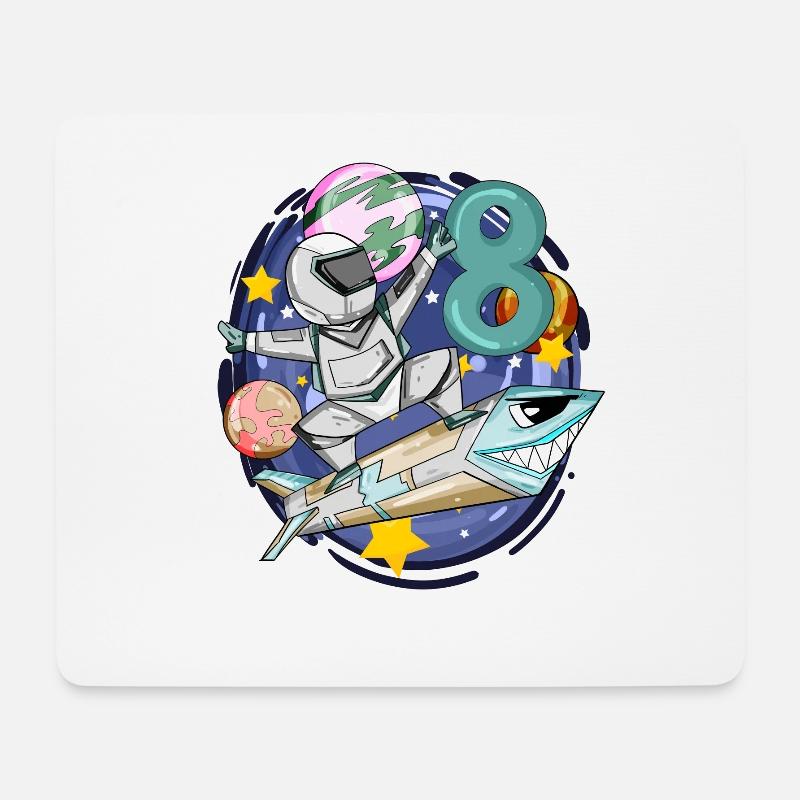 8. Geburtstag Junge - 8 Jahre alt - Ich bin 8 - Mousepad (Querformat) - Weiß