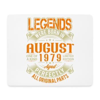 1979 August Geburtstag Legende - Mousepad (Querformat) - Weiß - Vorne