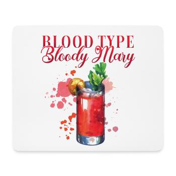 Cocktail Blood Type Bloody Mary pour les barmans - Tapis de souris (format paysage) - blanc - Devant