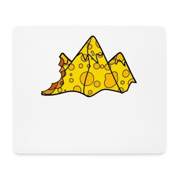 Montagne du fromage - Tapis de souris (format paysage) - blanc - Devant