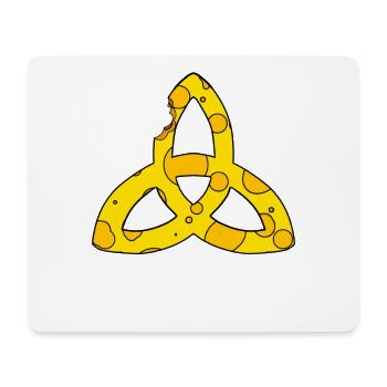 Symbole celtique Triqueta Cadeau sans fin - Tapis de souris (format paysage) - blanc - Devant