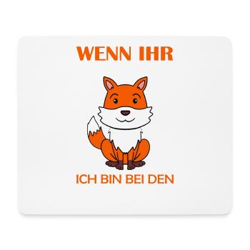 Wald Wildtier Fuchs Geschenk - Mousepad (Querformat) - Weiß - Vorne